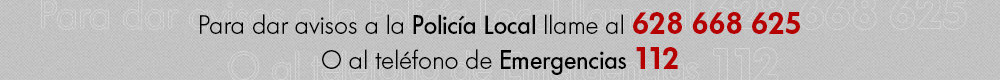 Teléfonos de Aviso a la Policía local y Emergencias